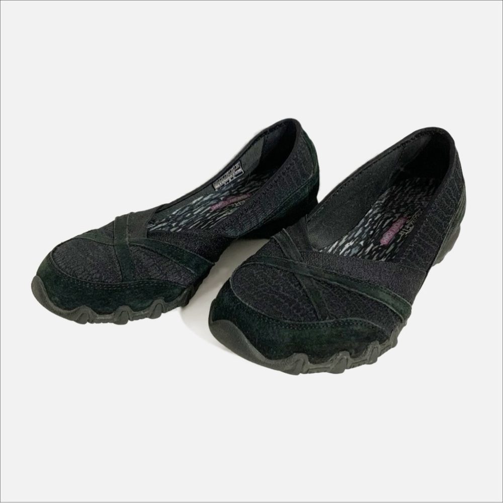 Skechers Bikers - Satine Slip On Loafer Shoe Relaxed Fit Air Cooled Memory Foam